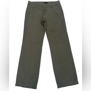 GAP NWOT Women’s Straight Leg Mid Rise Classic Design Dark Olive Green Pants